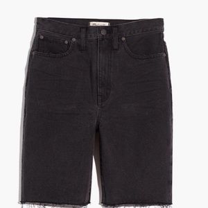 Madewell High-Rise Long Demin Shorts